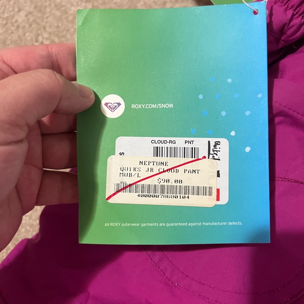 Girls Roxy Ski Pants - Picture 3 of 4